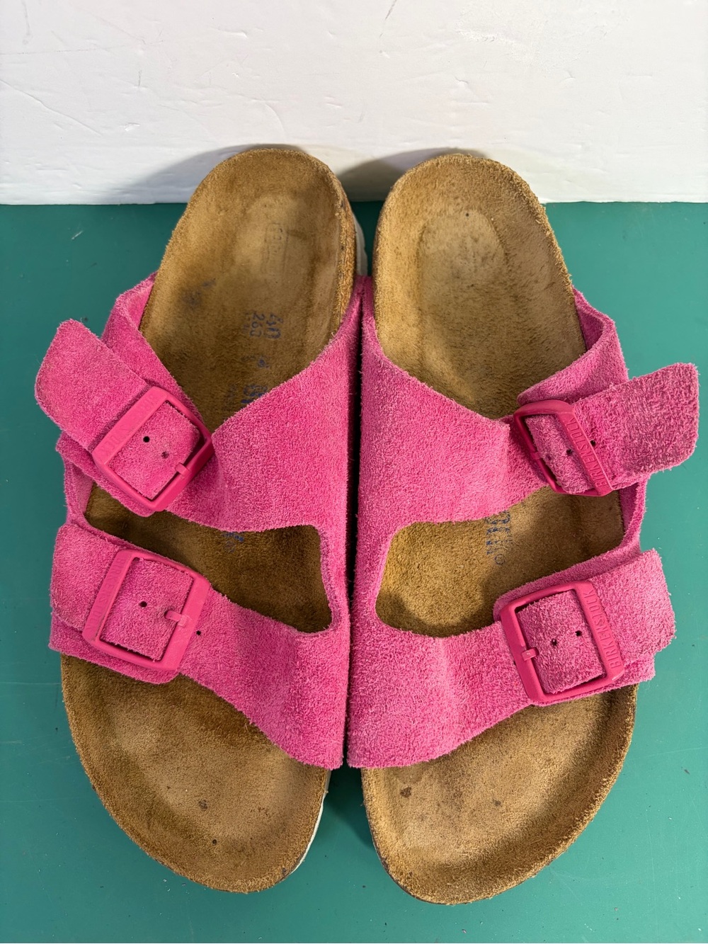 Birkenstock Boston Soft Footbed Pink Suede Clogs Sandals EU 40 US 9 Women - Picture 6 of 11